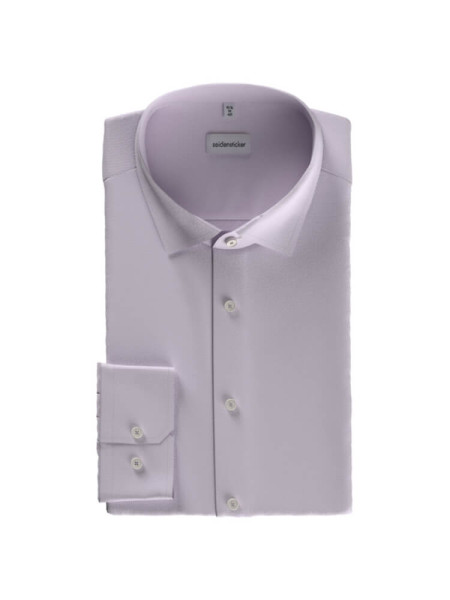SEIDENSTICKER Slim Fit Camicia Lilla Business Kent Twill - Vista 1