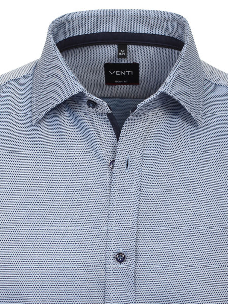 VENTI Slim Fit Camicia Blu medio Kent Easy Care  - Vista 1
