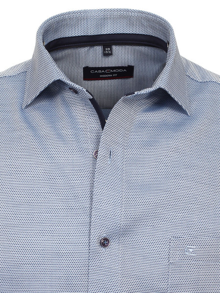 CASAMODA Regular Fit Camicia Blu medio Kent Natté - Vista 1