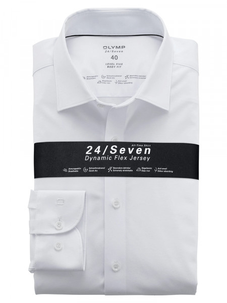 Camicia in jersey OLYMP Level Five 24/Seven body fit