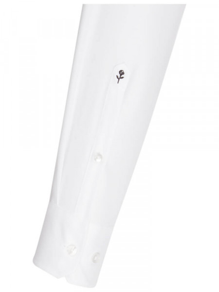 SEIDENSTICKER Tailored Fit Camicia Bianco Haifisch Oxford - Vista 1