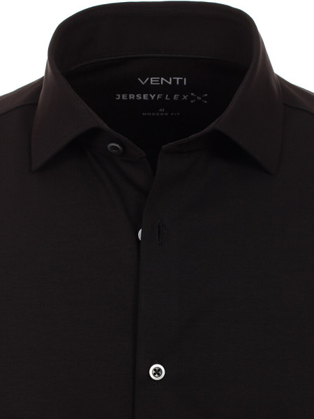 VENTI Regular Fit Camicia Nero Kent Jersey - Vista 1