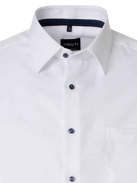 VENTI Comfort Fit Camicia Bianco Kent Struktur - Vista 1