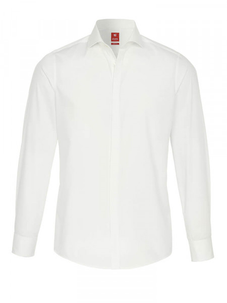 PURE Slim Fit Camicia Beige chiaro Haifisch Popeline - Vista 1