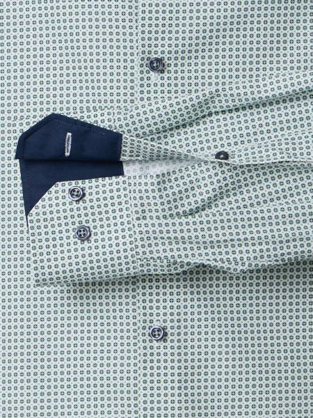 VENTI Regular Fit Camicia Verde Kent Popeline - Vista 2