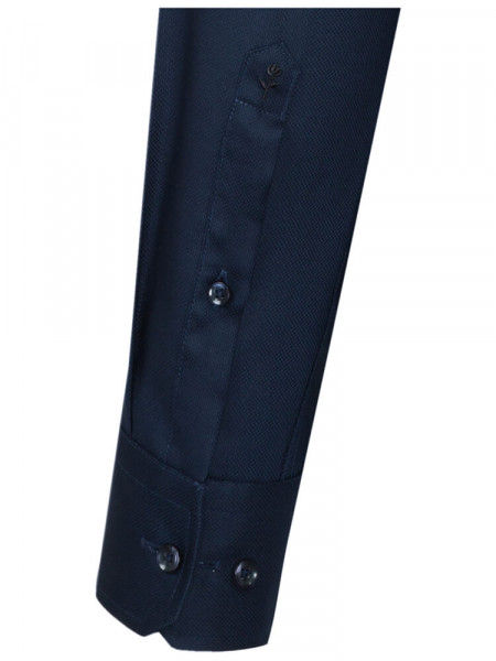 SEIDENSTICKER Regular Fit Camicia Marino Business Kent Struktur - Vista 1