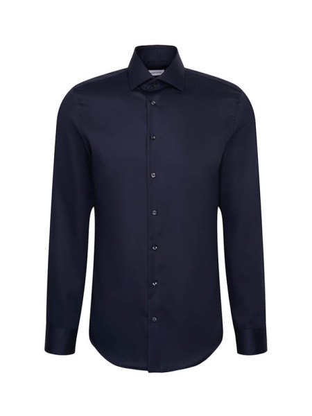 SEIDENSTICKER Tailored Fit Camicia Marino New Kent Twill