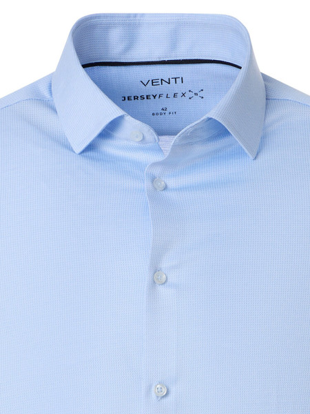 VENTI Slim Fit Camicia Azzurro Kent Jersey - Vista 1