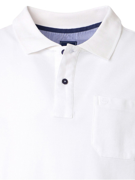 REDMOND Polo Bianco Piqué - Vista 1