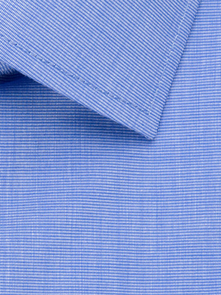 SEIDENSTICKER Regular Fit Camicia Blu medio Business Kent Fil à Fil - Vista 3