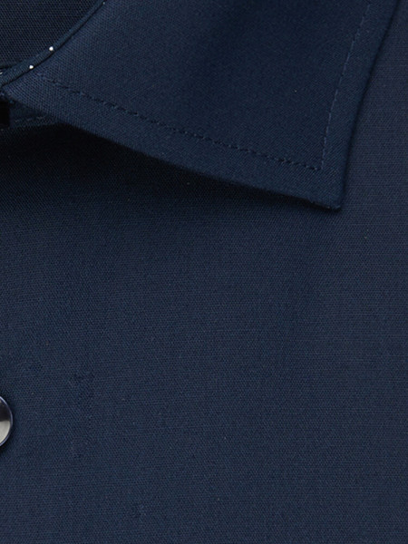 SEIDENSTICKER Slim Fit Camicia Marino Business Kent Popeline - Vista 3