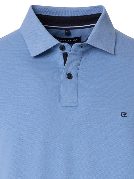 CASAMODA Polo Azzurro Extrafeine Qualität - Vista 1