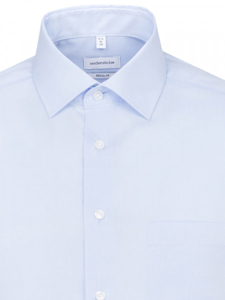 SEIDENSTICKER Regular Fit Camicia Azzurro Business Kent Chambray - Vista 2