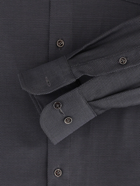 CASAMODA Regular Fit Camicia Antracite Kent Natté - Vista 2