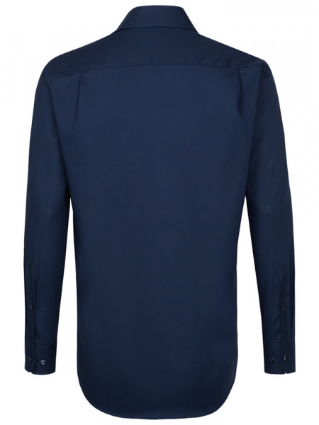 SEIDENSTICKER Regular Fit Camicia Marino Business Kent Popeline