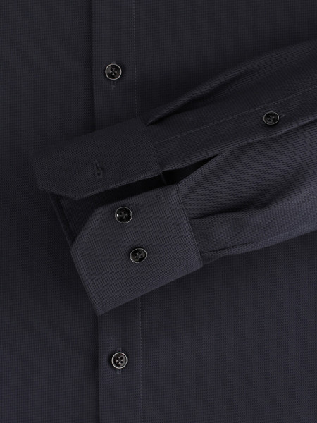 VENTI Regular Fit Camicia Nero Kent Struktur - Vista 2