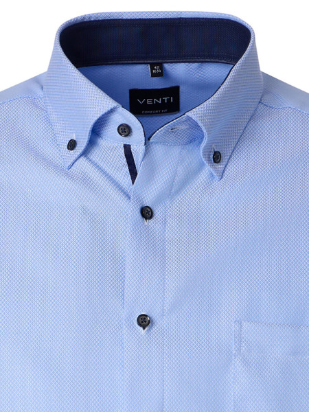 VENTI Comfort Fit Camicia Azzurro Button-Down Struktur - Vista 1