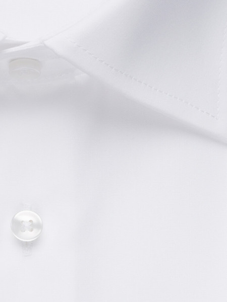 SEIDENSTICKER Comfort Fit Camicia Bianco Business Kent Popeline - Vista 3
