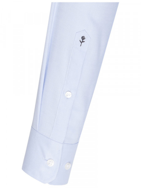 SEIDENSTICKER Slim Fit Camicia Azzurro Business Kent Struktur - Vista 1