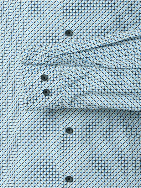REDMOND Comfort Fit Camicia Azzurro Kent Print - Vista 2