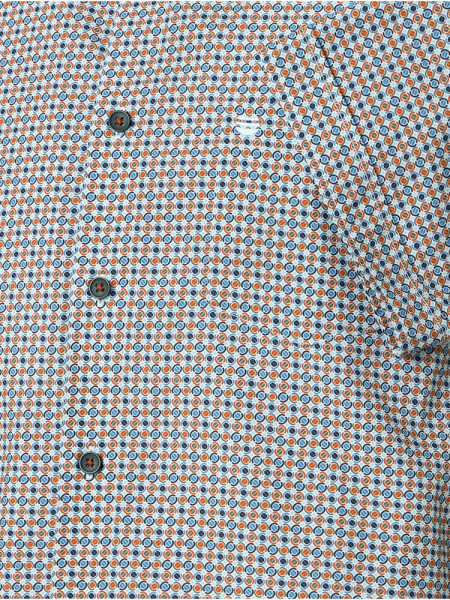 REDMOND Comfort Fit Camicia Rosso Kent Print - Vista 2