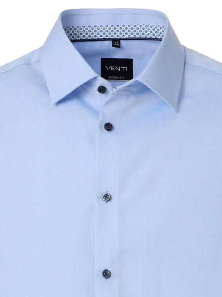 VENTI Comfort Fit Camicia Azzurro Kent Popeline - Vista 1
