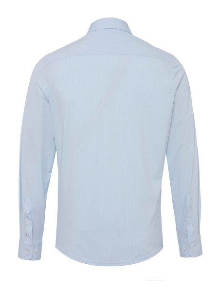 PURE Extra Slim Fit Camicia Azzurro Haifisch Jersey