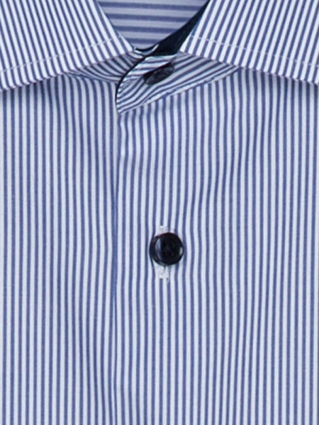 SEIDENSTICKER Regular Fit Camicia Blu medio Business Kent Popeline