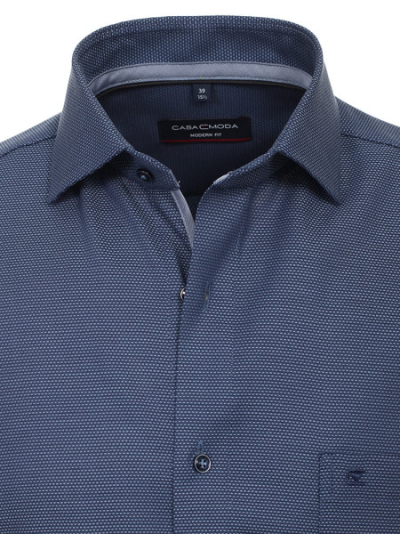 CASAMODA Regular Fit Camicia Blu scuro Kent Natté - Vista 1