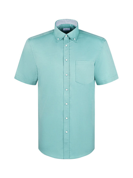 SEIDENSTICKER Regular Fit Camicia Verde Button-Down Struktur
