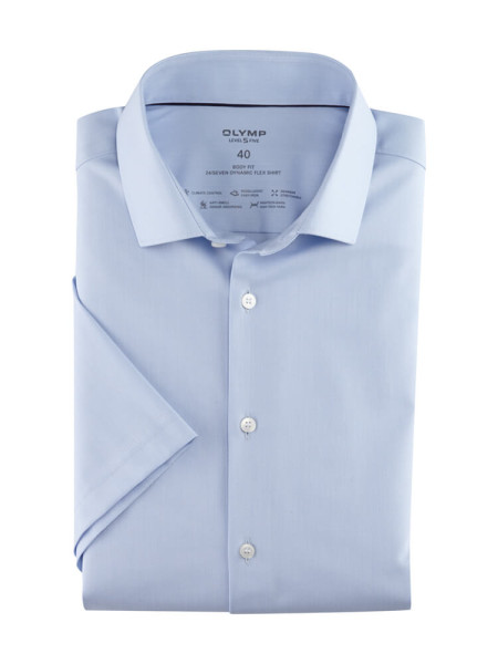 OLYMP Slim Fit Camicia Azzurro Modern Kent Jersey | Camicie Da Uomo