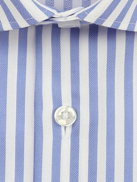 SEIDENSTICKER Tailored Fit Camicia Azzurro New Kent Struktur - Vista 1