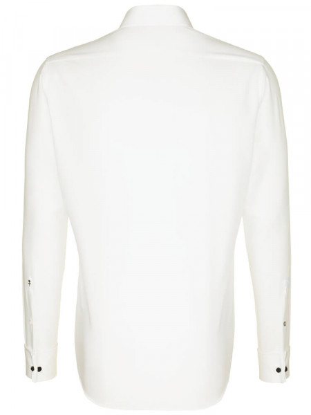 SEIDENSTICKER Tailored Fit Camicia Beige chiaro Business Kent Popeline