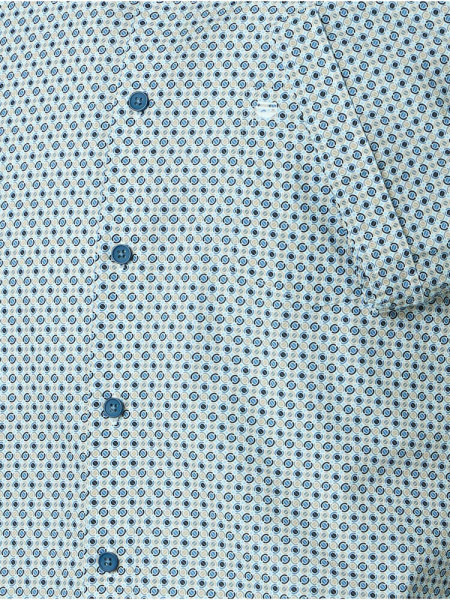 REDMOND Comfort Fit Camicia Azzurro Kent Print - Vista 2
