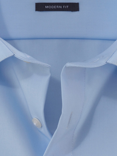 OLYMP Regular Fit Camicia Azzurro New Kent Popeline
