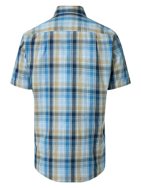 REDMOND Comfort Fit Camicia Azzurro Button-Down Hyperflex Dobby