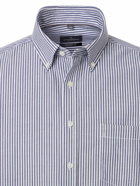 CASAMODA Comfort Fit Camicia Blu scuro Button-Down Easy Care  - Vista 1