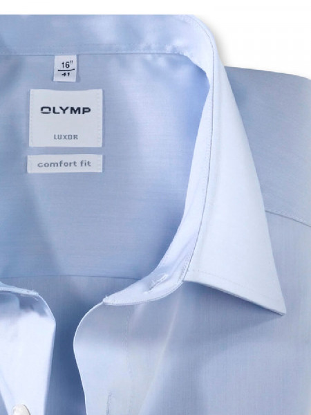 OLYMP Comfort Fit Camicia Azzurro New Kent Chambray