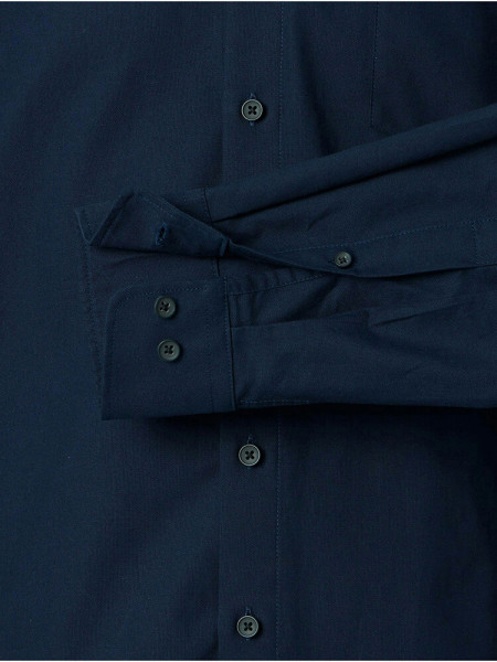 REDMOND Regular Fit Camicia Marino Button-Down Fein Oxford - Vista 2