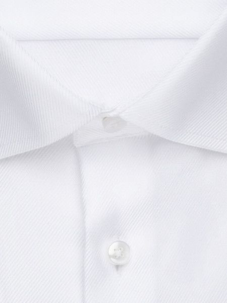 SEIDENSTICKER Slim Fit Camicia Bianco Business Kent Twill - Vista 1