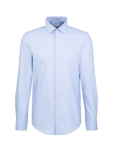 SEIDENSTICKER Slim Fit Camicia Azzurro Business Kent Twill