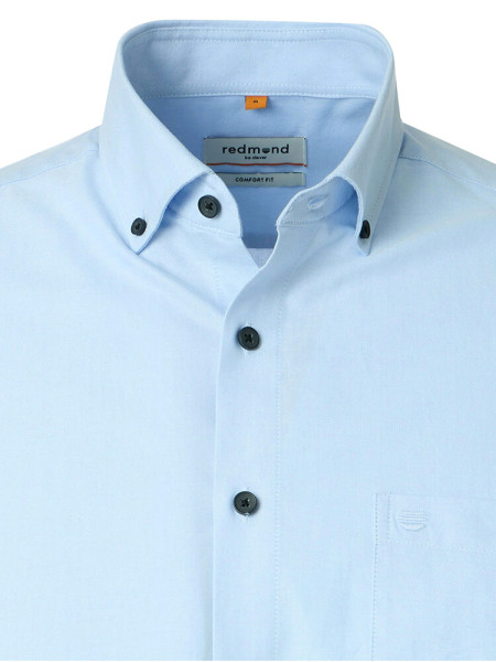 REDMOND Regular Fit Camicia Azzurro Button-Down Fein Oxford - Vista 1
