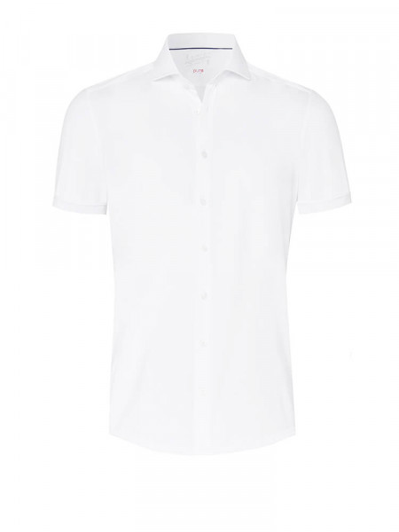 PURE Extra Slim Fit Camicia Bianco Haifisch Jersey - Vista 1