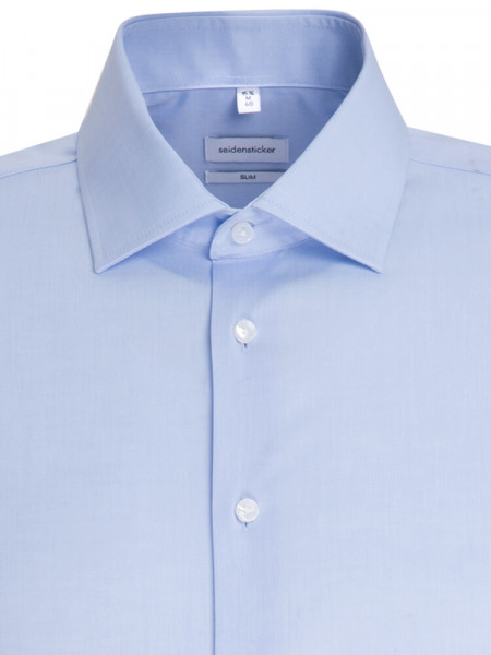SEIDENSTICKER Slim Fit Camicia Azzurro Business Kent Chambray - Vista 2