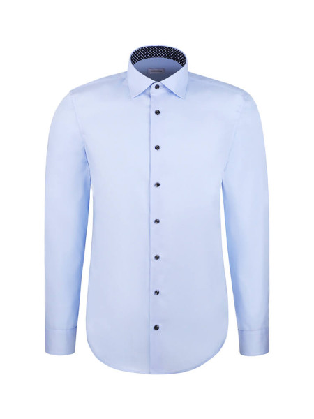 SEIDENSTICKER Slim Fit Camicia Azzurro New Kent Twill