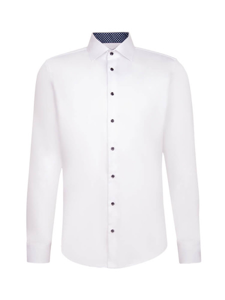 SEIDENSTICKER Slim Fit Camicia Bianco New Kent Twill