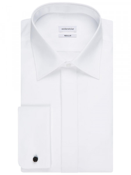 SEIDENSTICKER Regular Fit Camicia Bianco Business Kent Popeline - Vista 4