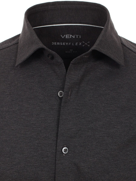 VENTI Slim Fit Camicia Antracite Kent Jersey - Vista 1