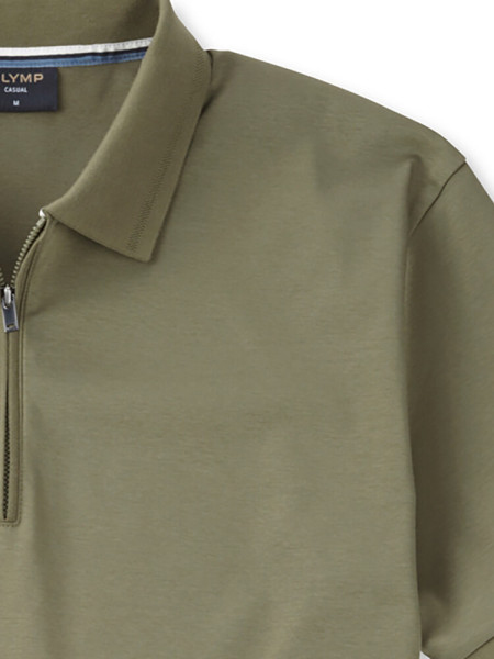 OLYMP Polo Verde scuro Jersey