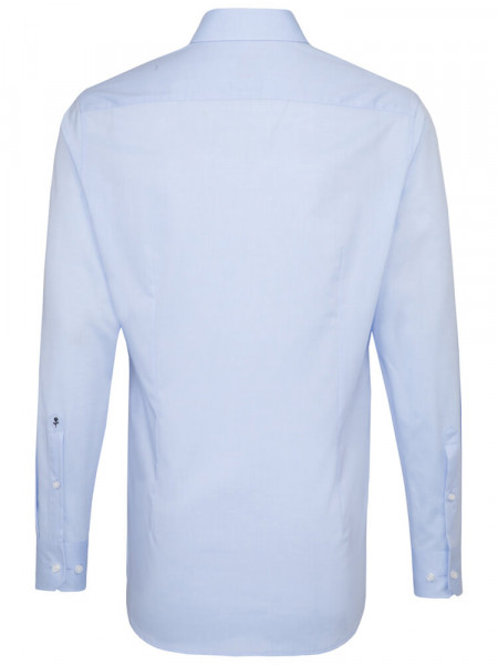 SEIDENSTICKER Slim Fit Camicia Azzurro Business Kent Popeline